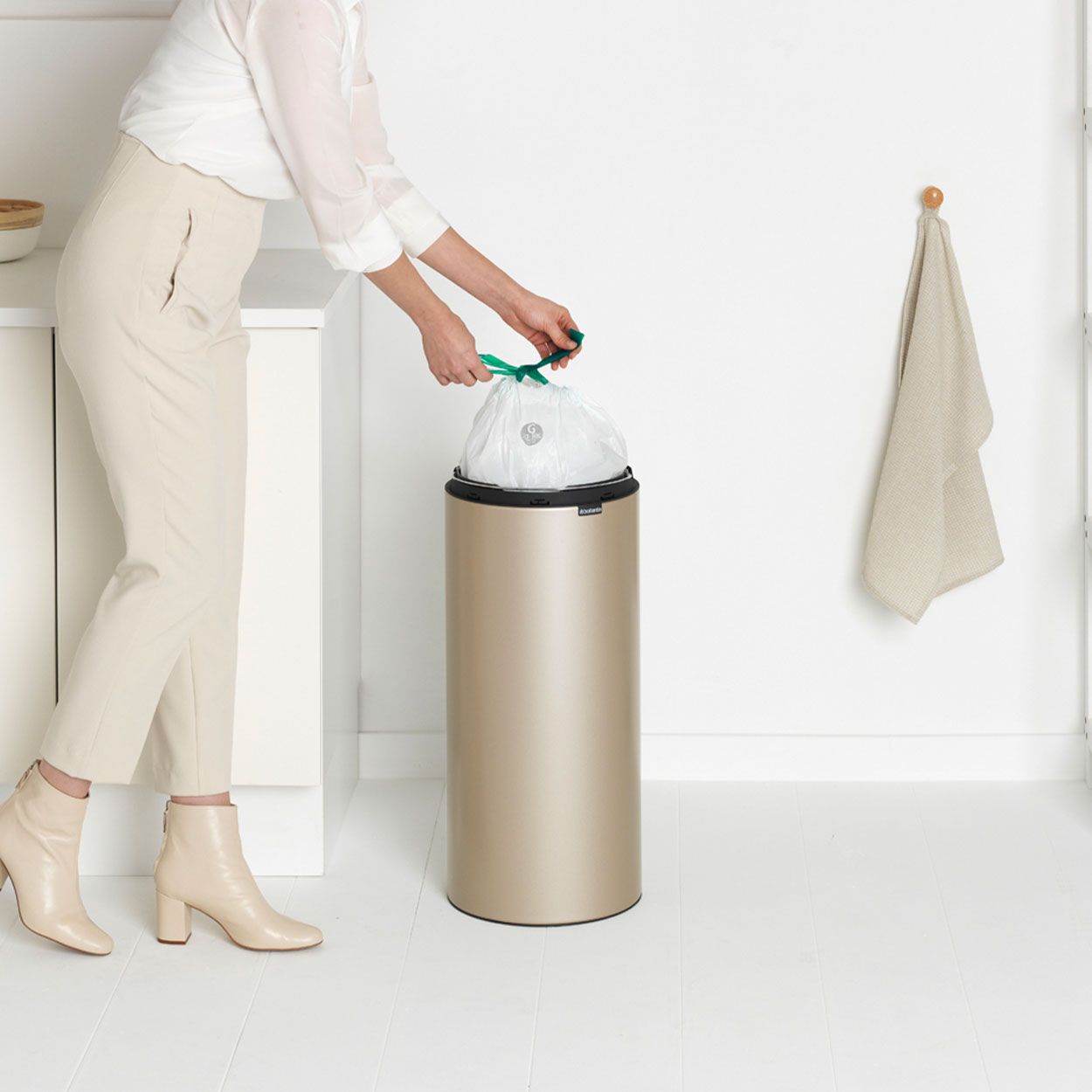 Brabantia Touch Bin, 30L - Metallic Gold