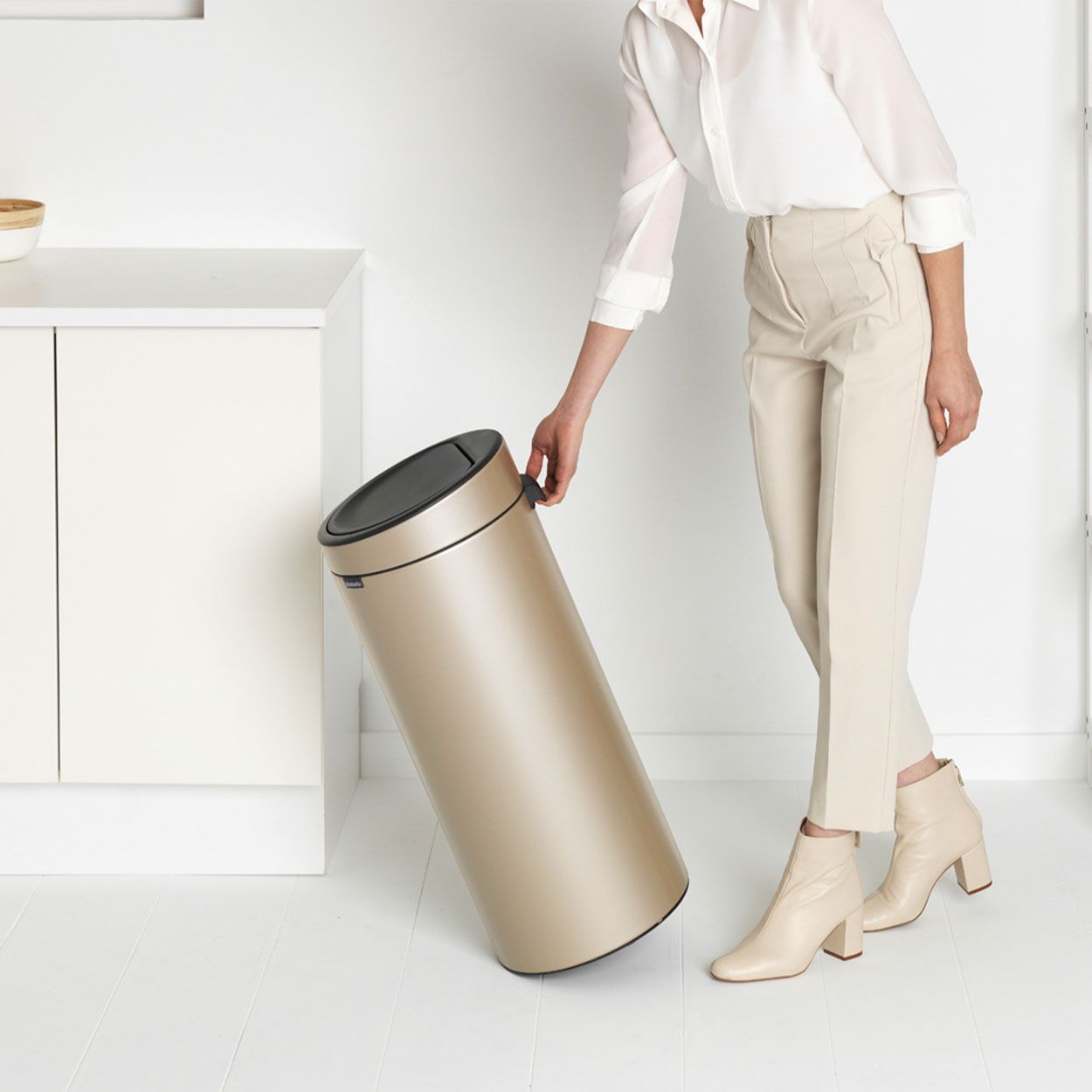 Brabantia Touch Bin, 30L - Metallic Gold