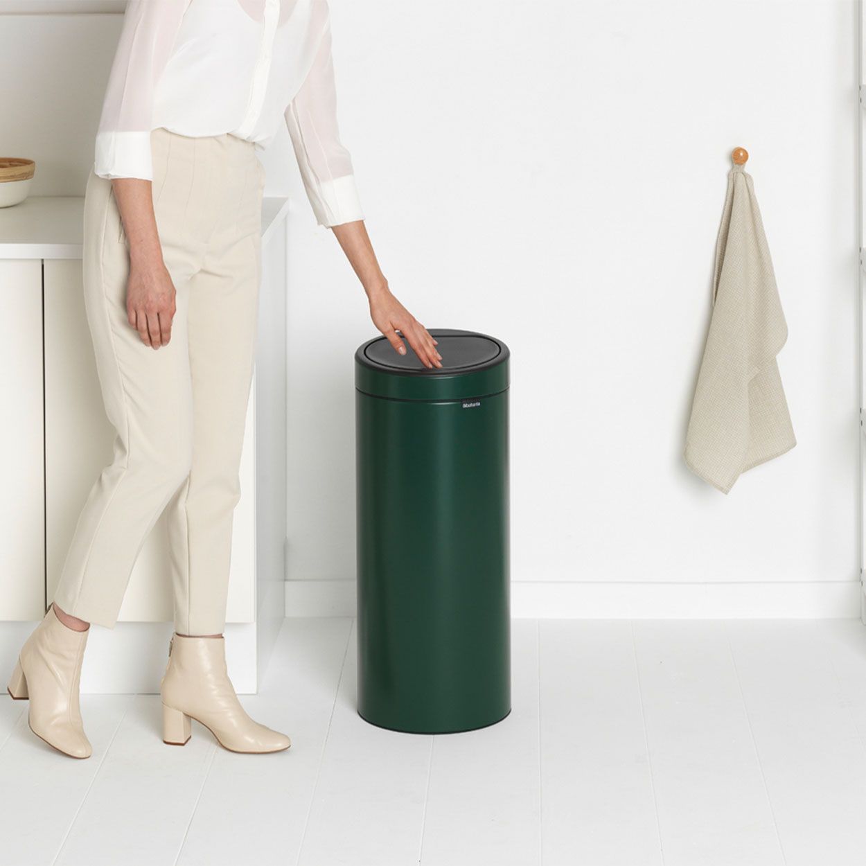 Brabantia Touch Bin, 30L - Pine Green
