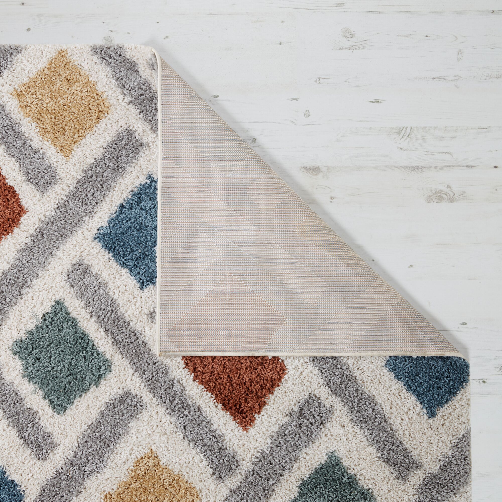 Sketch Geometric Berber Rug 120X170