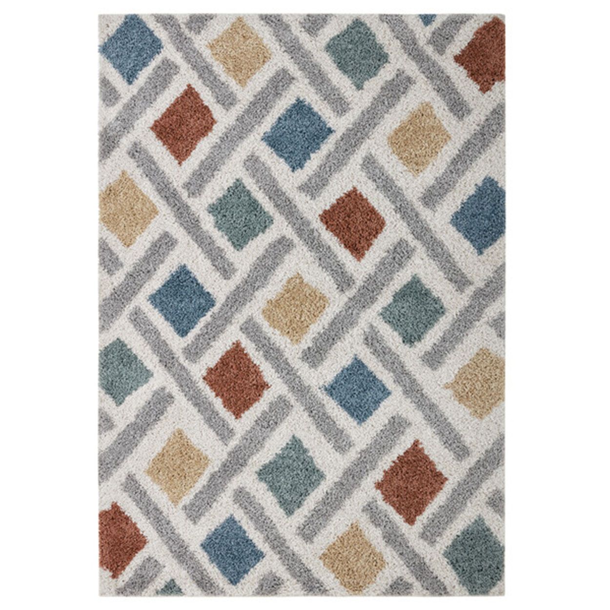 Sketch Geometric Berber Rug 120X170