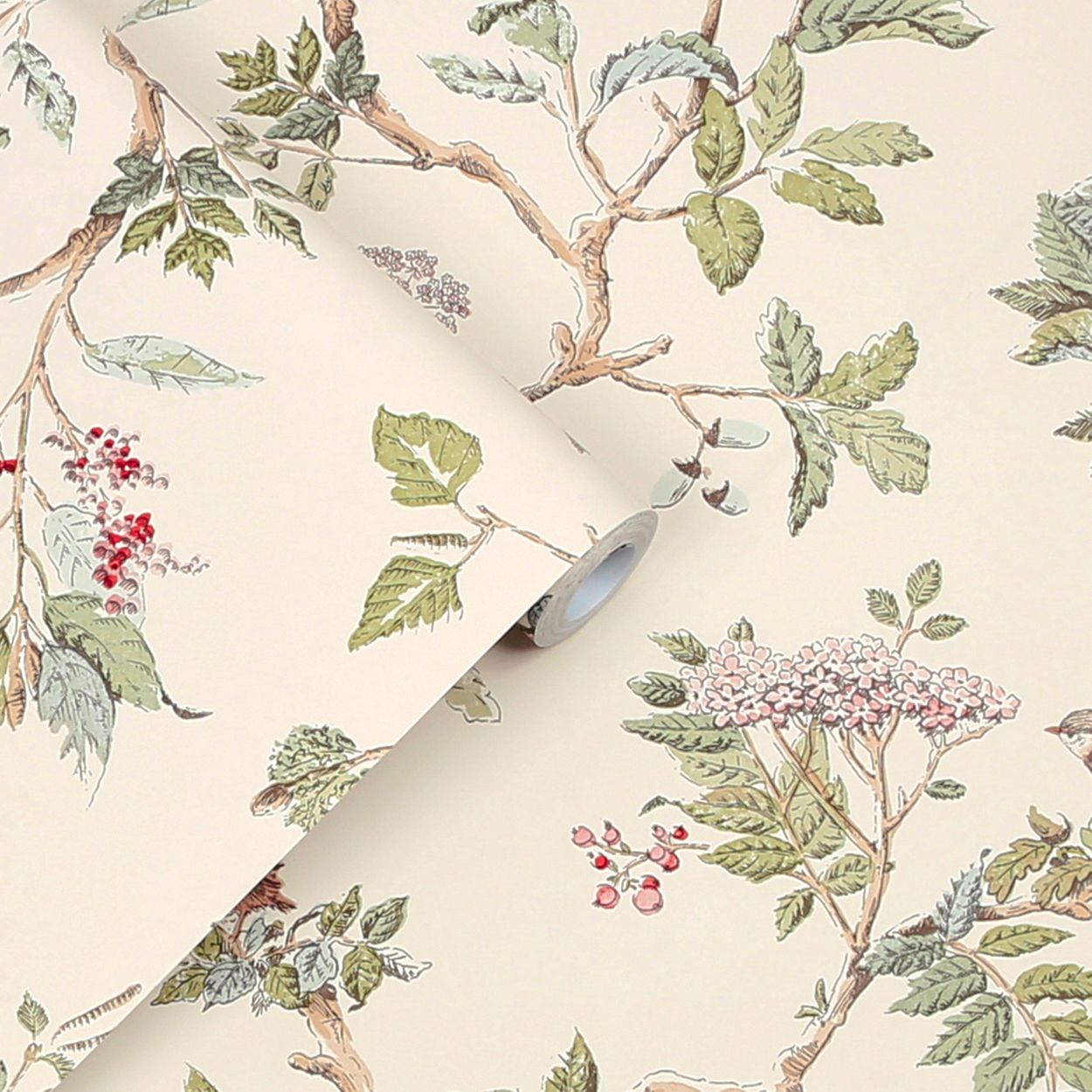 Laura Ashley Elderwood Natural Wallpaper