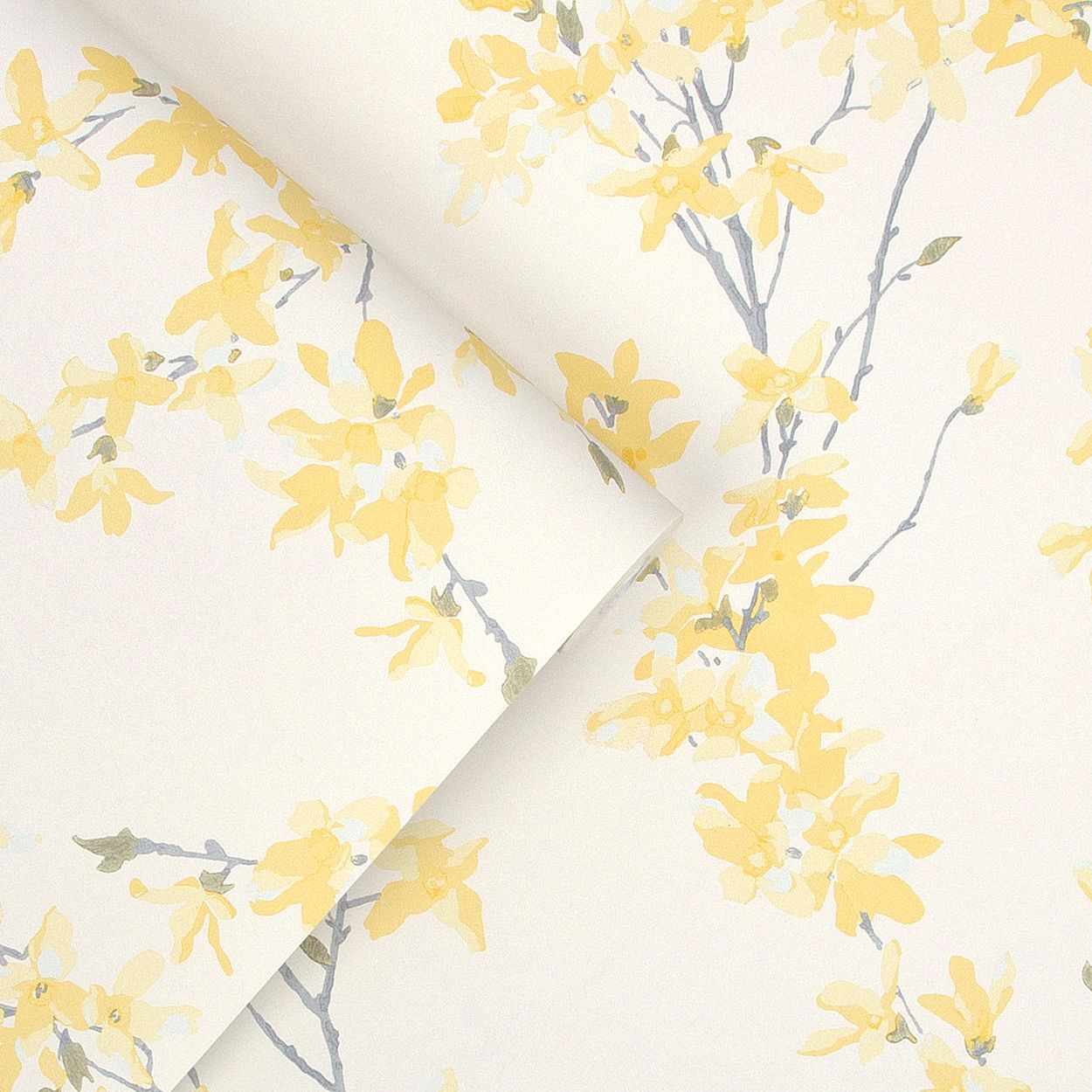 Laura Ashley Forsythia Sunshine Wallpaper