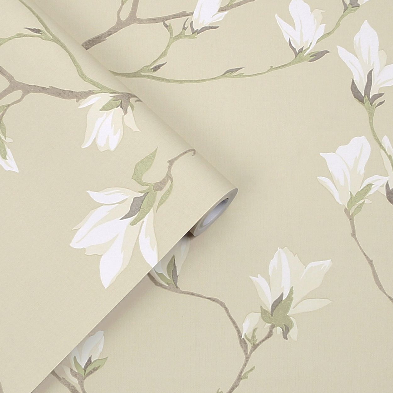Laura Ashley Magnolia Grove Natural Wallpaper