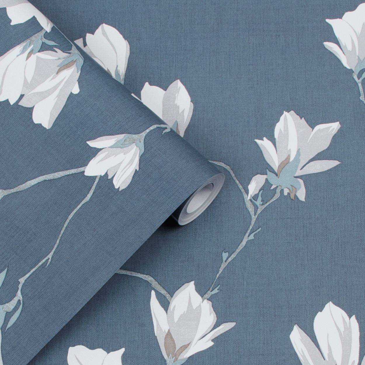 Laura Ashley Magnolia Grove Dusky Seaspray Wallpaper