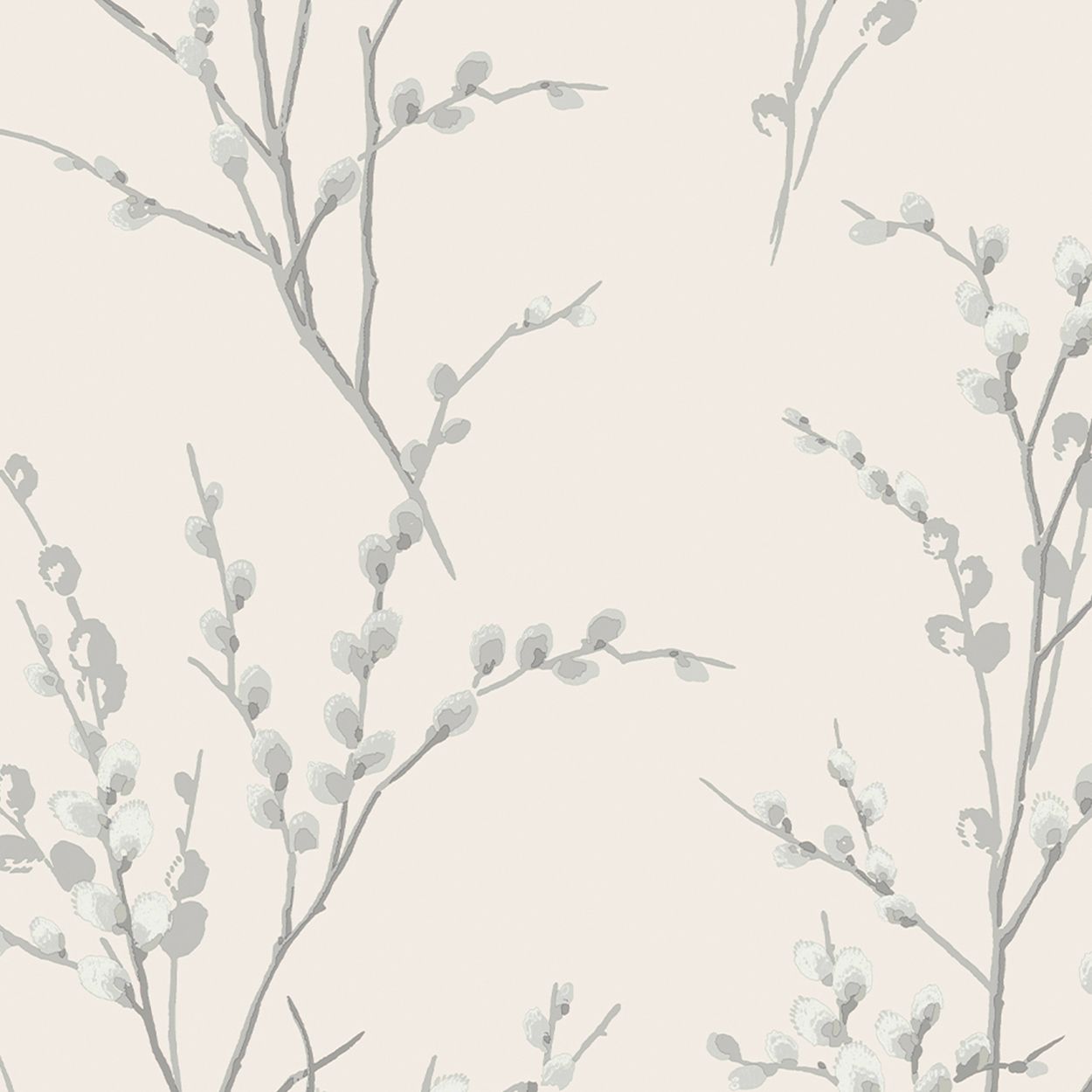 Laura Ashley Pussy Willow Steel Wallpaper