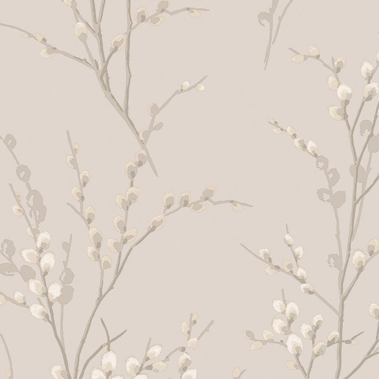 Laura Ashley Pussy Willow Dove Grey Wallpaper