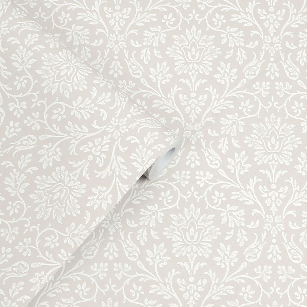 Laura Ashley Annecy Dove Grey Wallpaper