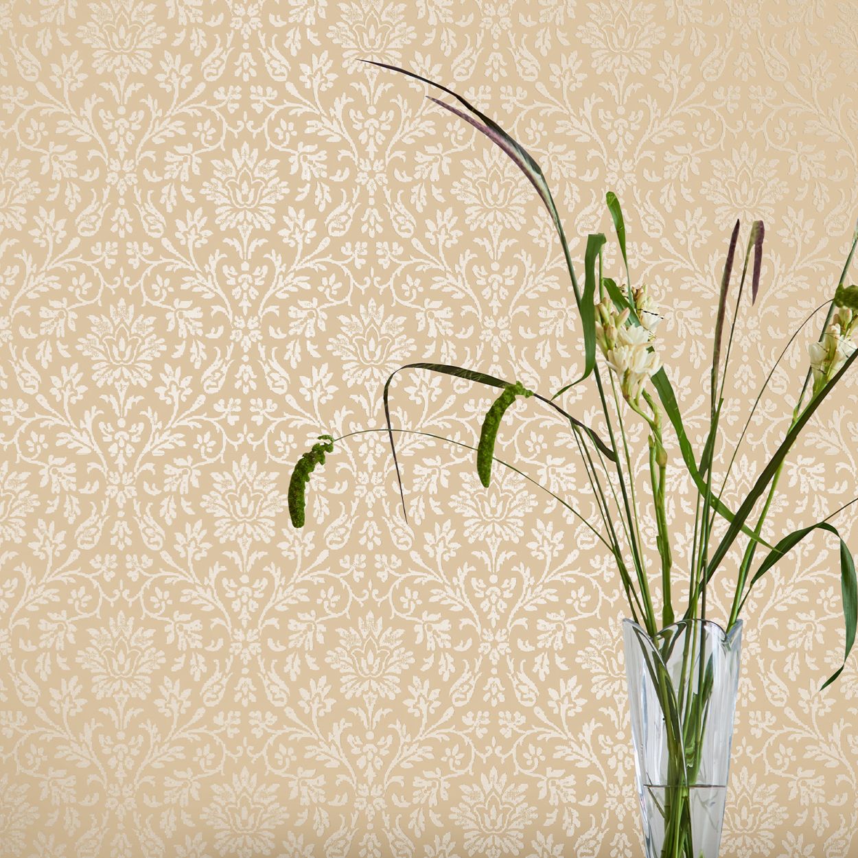 Laura Ashley Annecy Linen Wallpaper