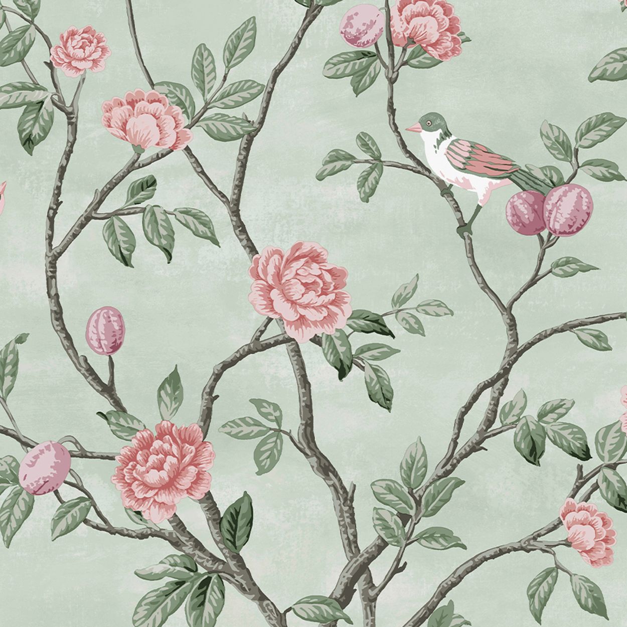 Laura Ashley Eglantine Eau de Nil Wallpaper
