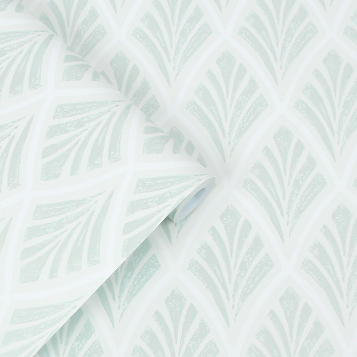 Laura Ashley Florin Duck Egg Wallpaper