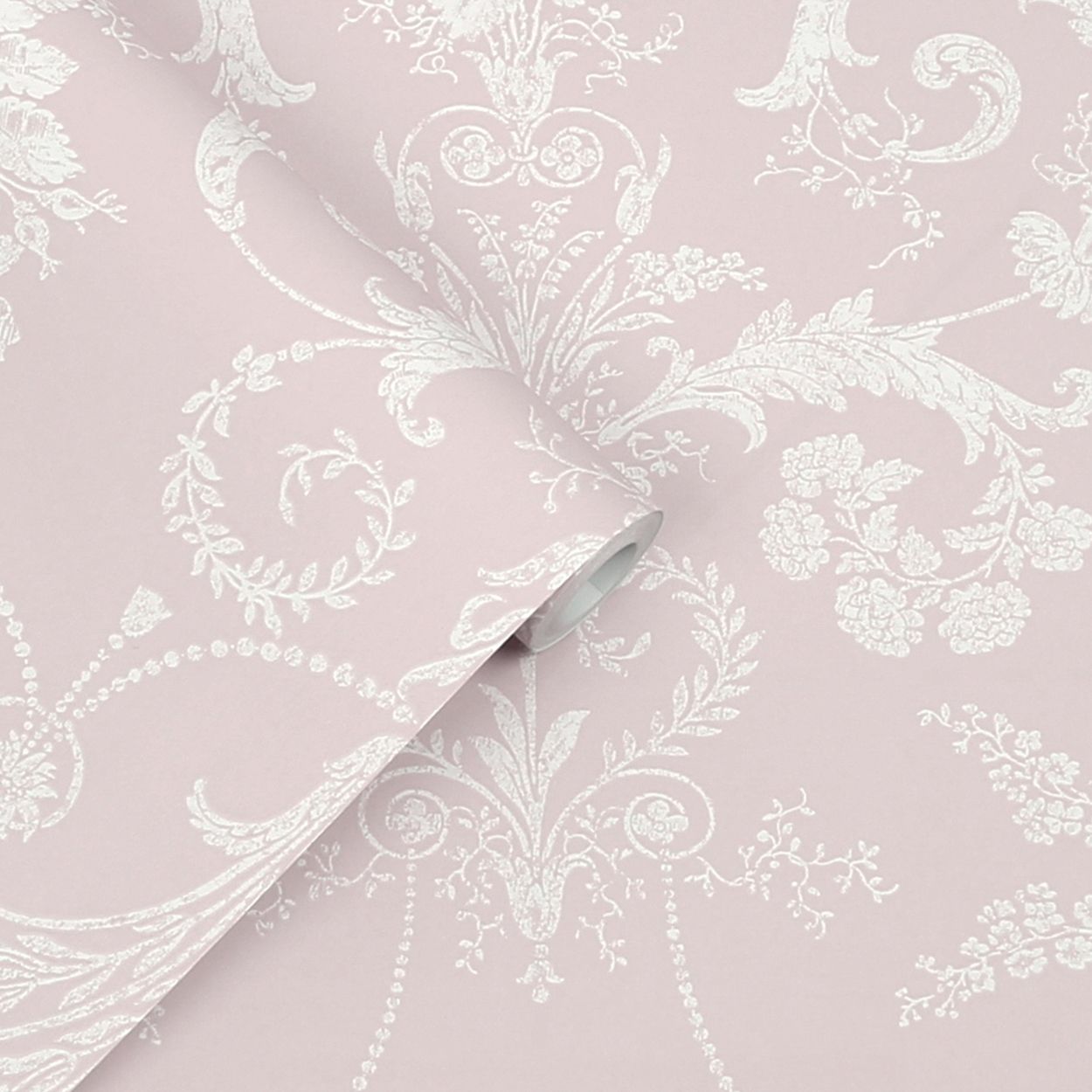 Laura Ashley Josette Amethyst Wallpaper