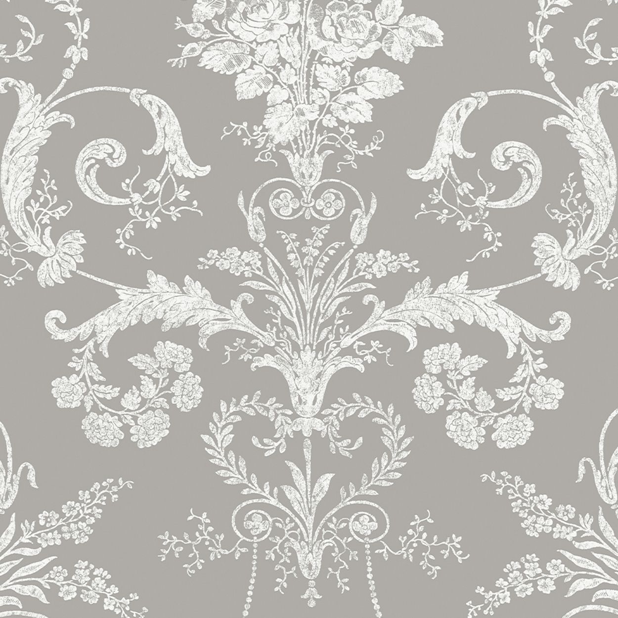 Laura Ashley Josette Steel Wallpaper