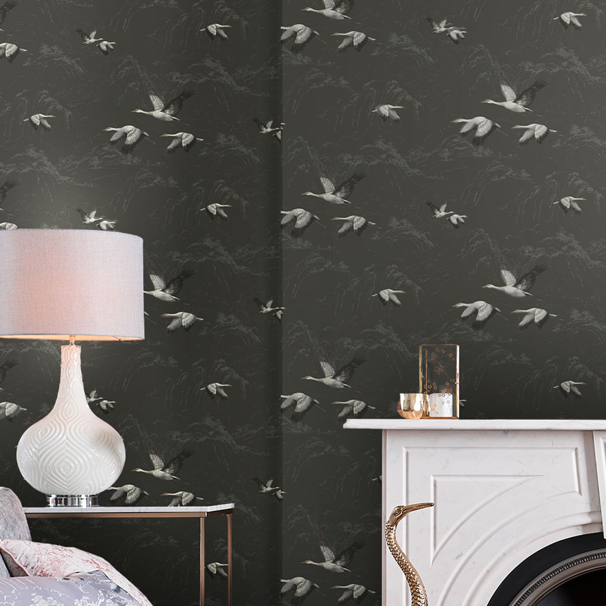 Laura Ashley Summer Palace Duck Egg Wallpaper