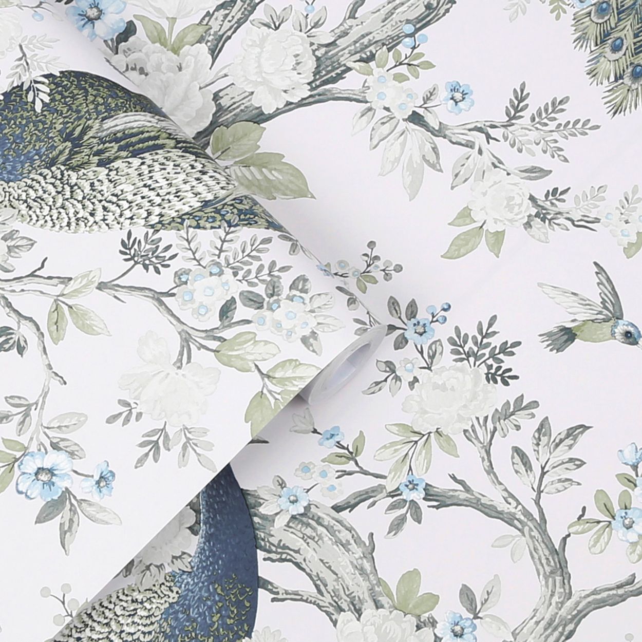 Laura Ashley Animalia Silver Wallpaper