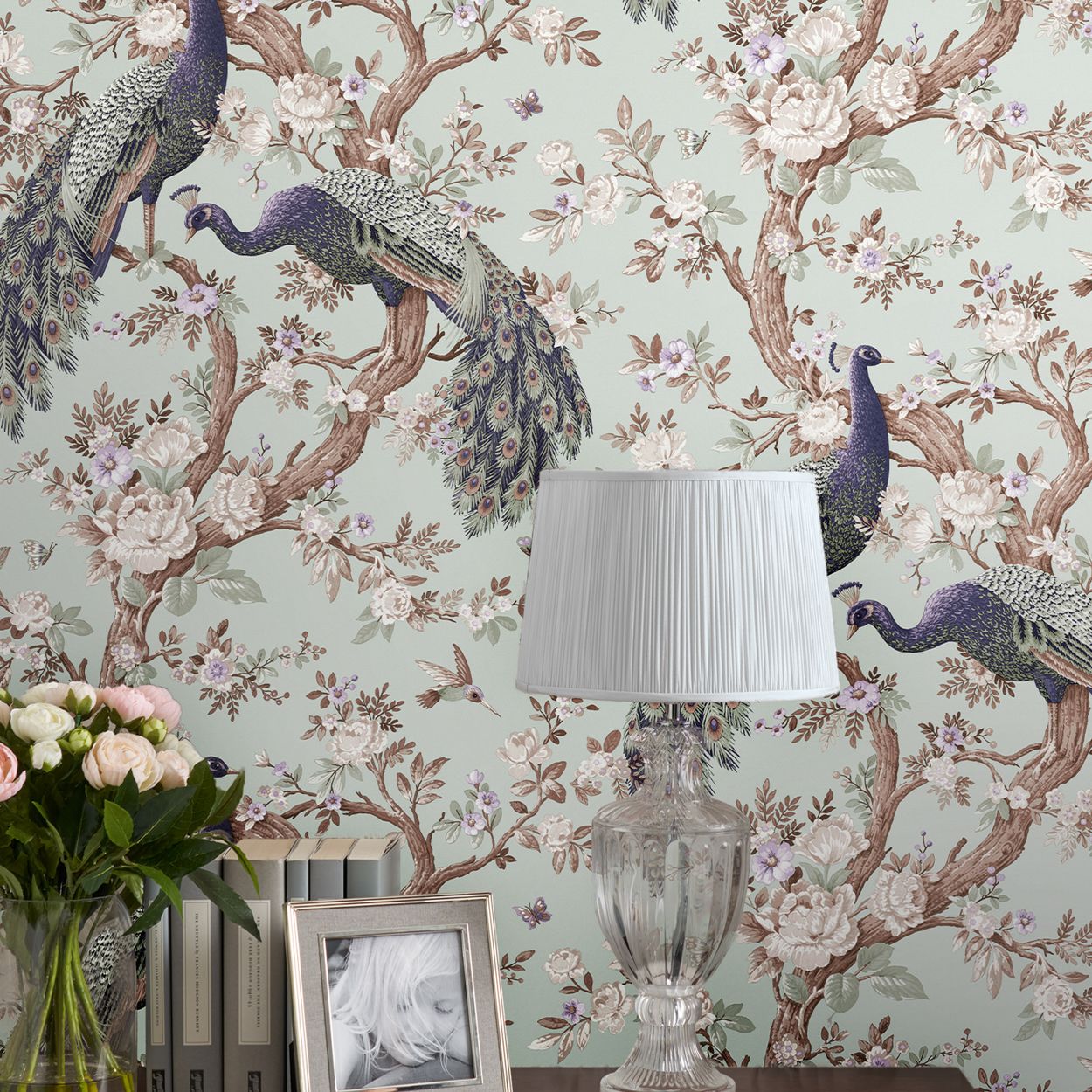 Laura Ashley Belvedere Midnight Wallpaper