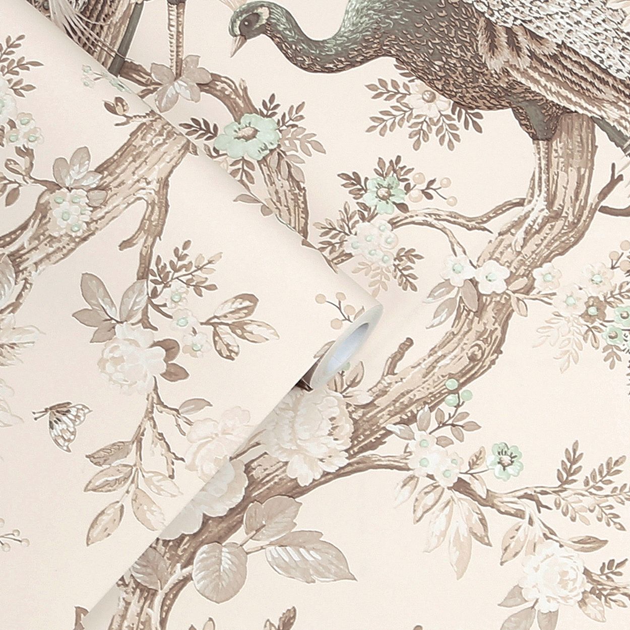 Laura Ashley Belvedere Duck Egg Wallpaper