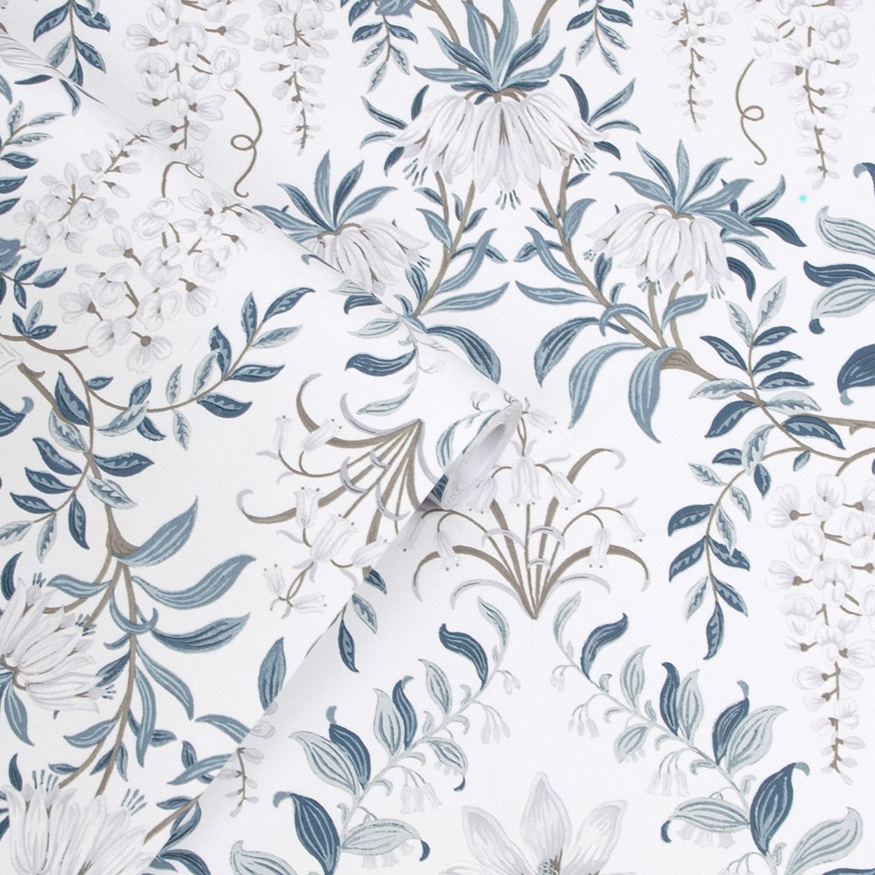 Laura Ashley Parterre Dark Seaspray Wallpaper