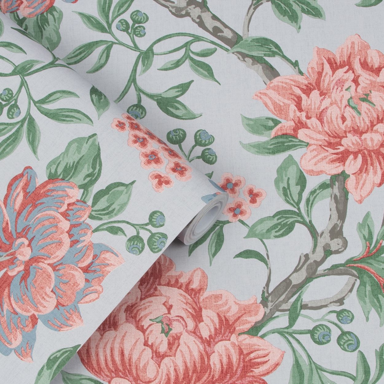 Laura Ashley Tapestry Floral Dark Seaspray Wallpaper