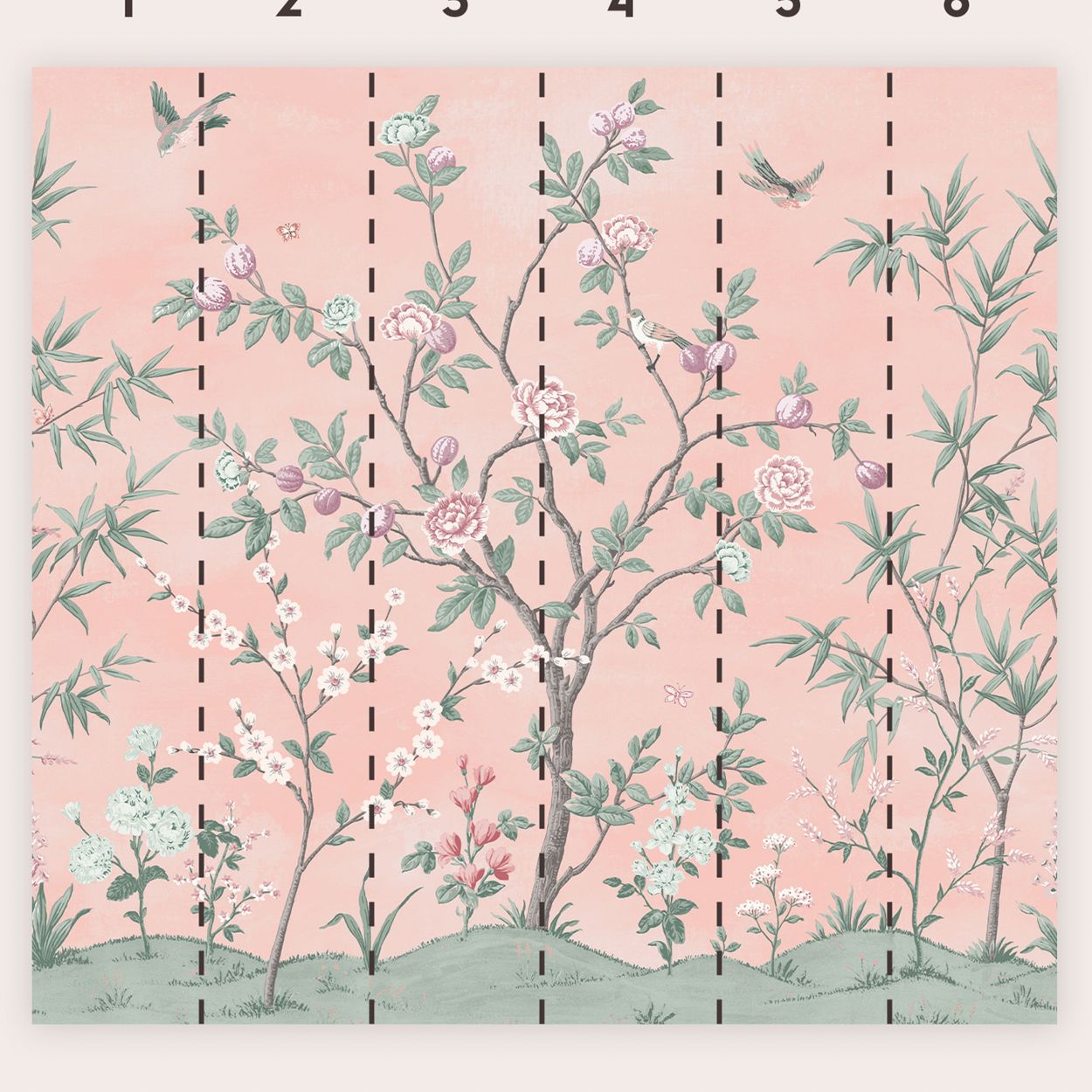 Laura Ashley Heraldic Damask Slate Grey Wallpaper