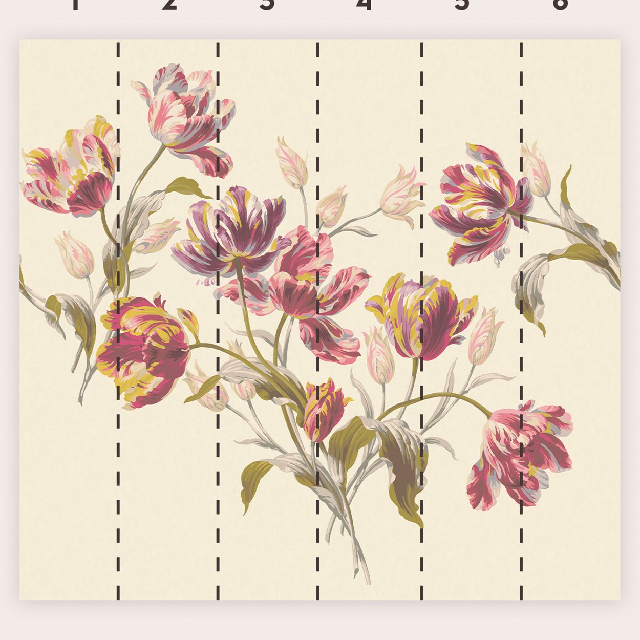 Laural Ashley Wisteria Garden Fixed Width Wall Mural