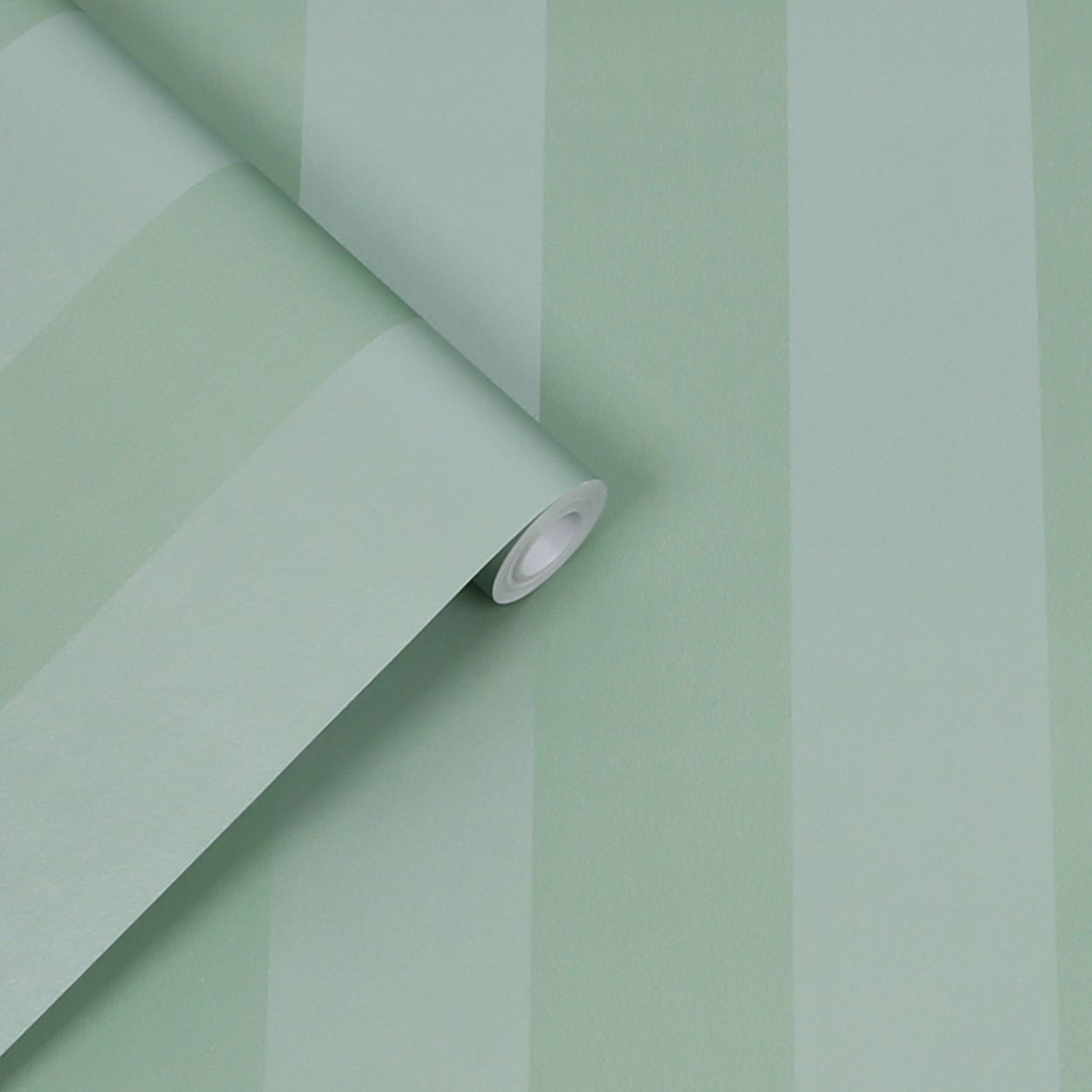 Laura Ashley Pearlescent Stripe Jade Green Wallpaper