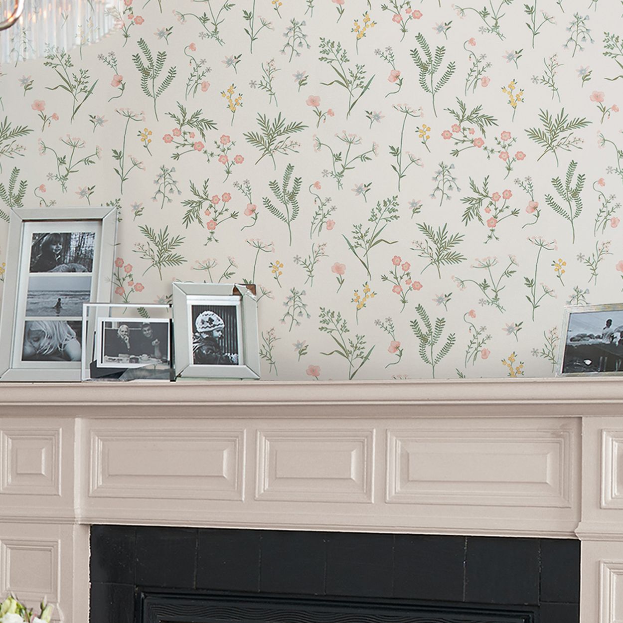 Laura Ashley Crosswell Coral Pink Wallpaper