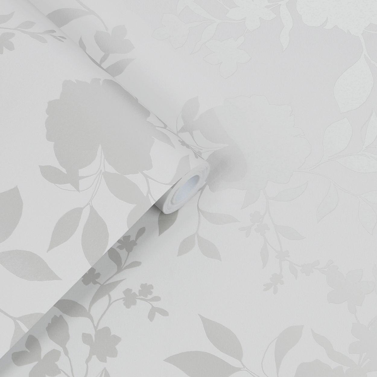 Laura Ashley Westbourne Silver Wallpaper