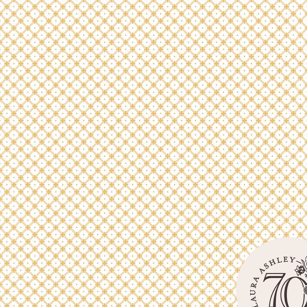 Laura Ashley Wickerwork Pale Ochre Yellow Wallpaper