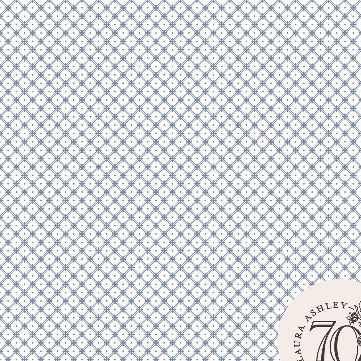 Laura Ashley Wickerwork Dark Seaspray Blue Wallpaper