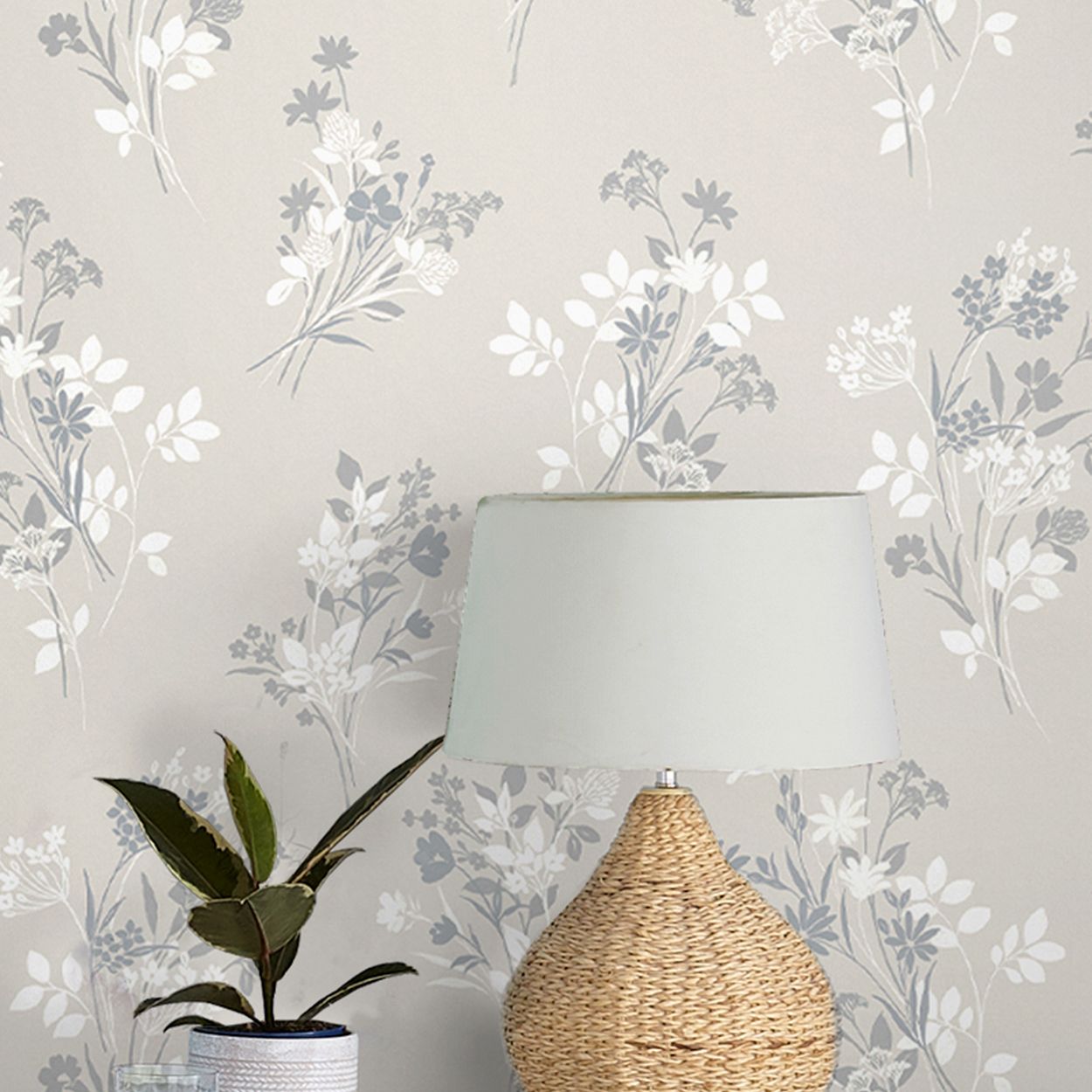 Laura Ashley Igerna Natural Wallpaper