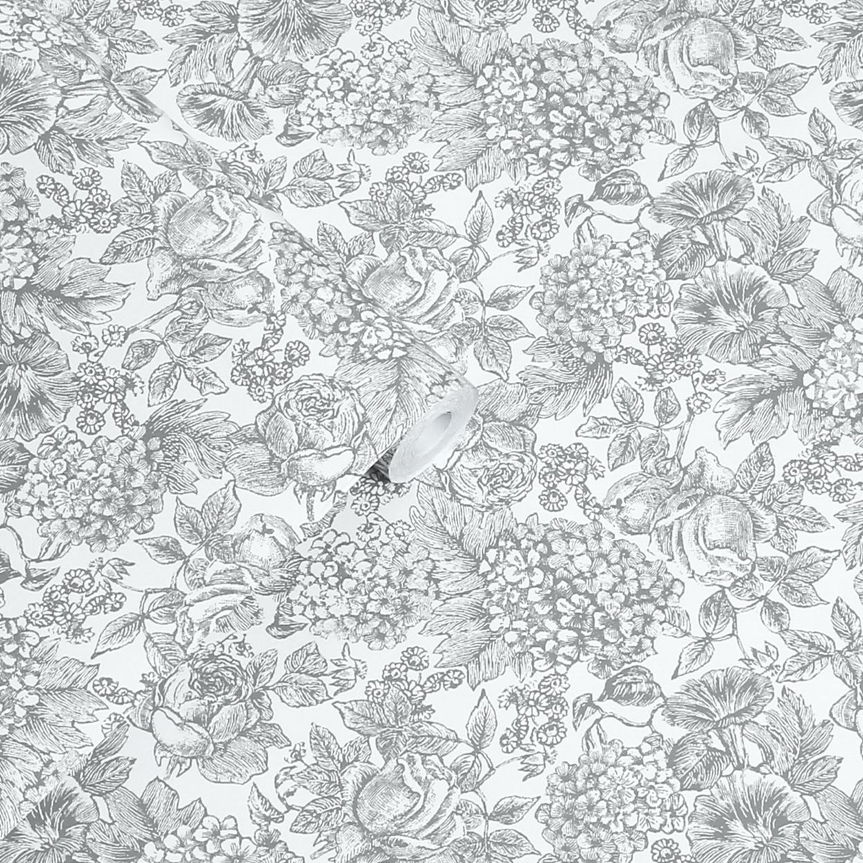 Laura Ashley Louise Slate Grey Wallpaper