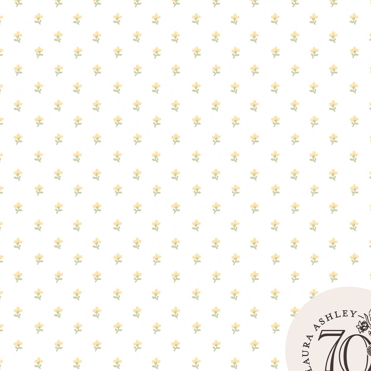 Laura Ashley Wood Violet Ochre Yellow Wallpaper
