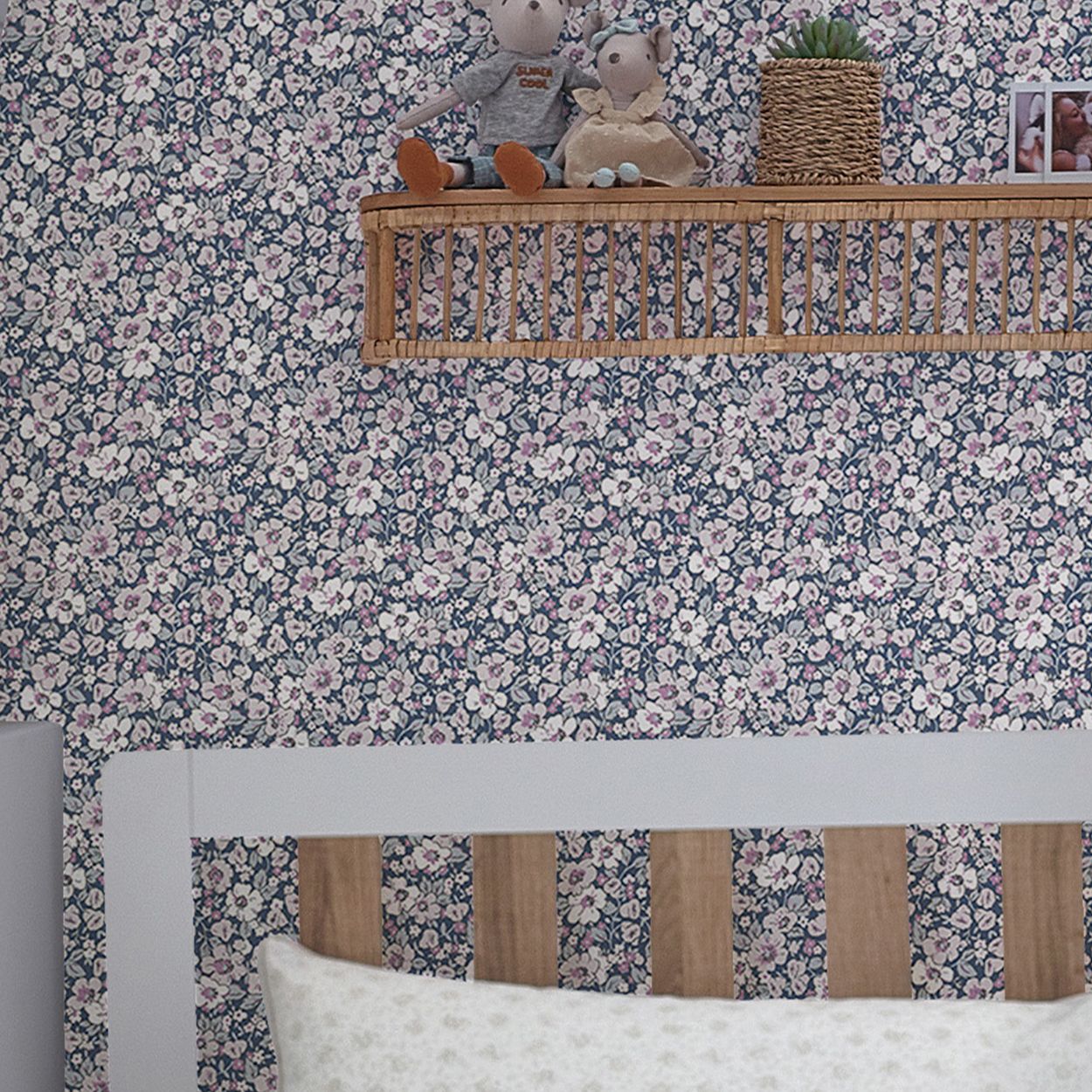 Laura Ashley Libby Purple Wallpaper