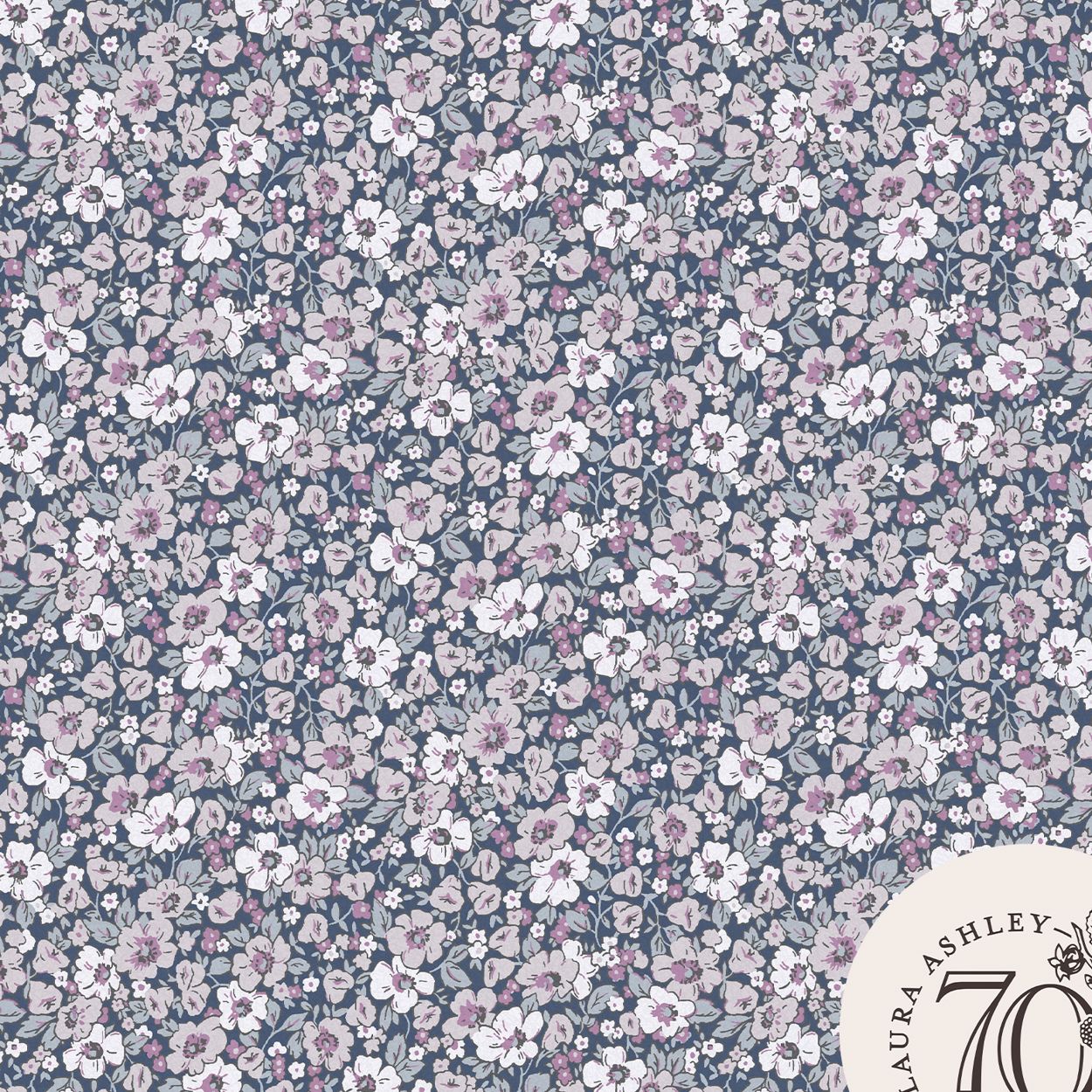Laura Ashley Libby Purple Wallpaper