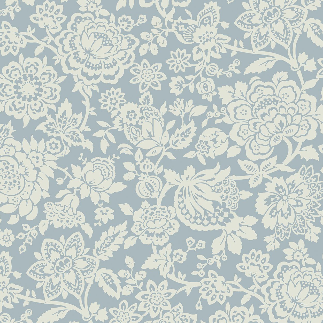 Laura Ashley Trailing Laurissa Pale Seaspray Blue Wallpaper