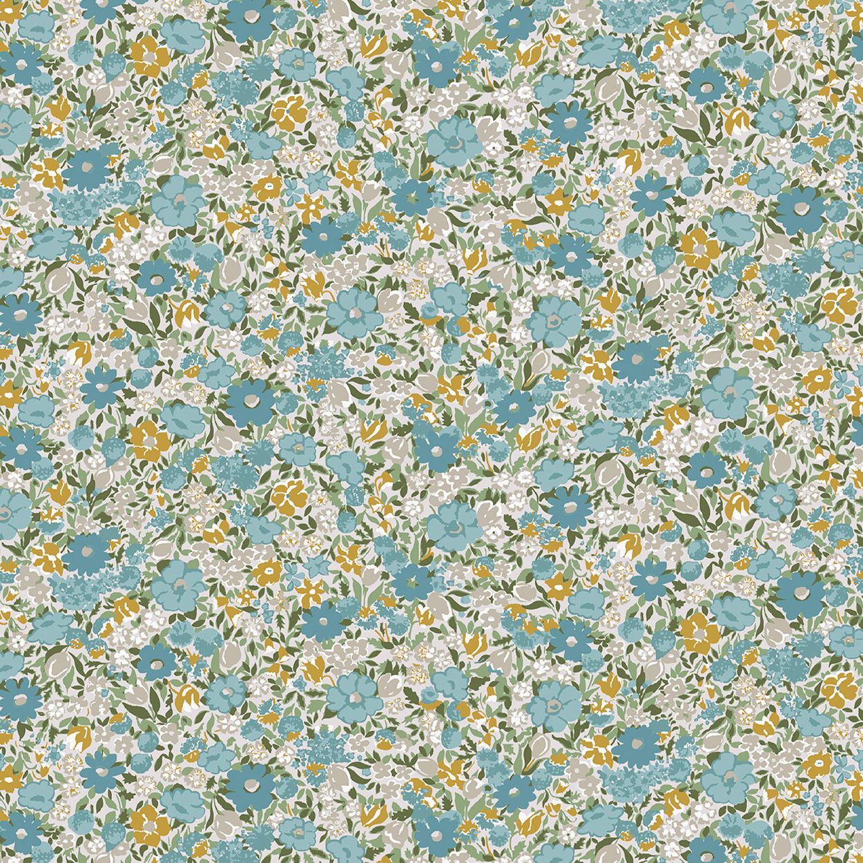 Laura Ashley Loveston Newport Blue Wallpaper