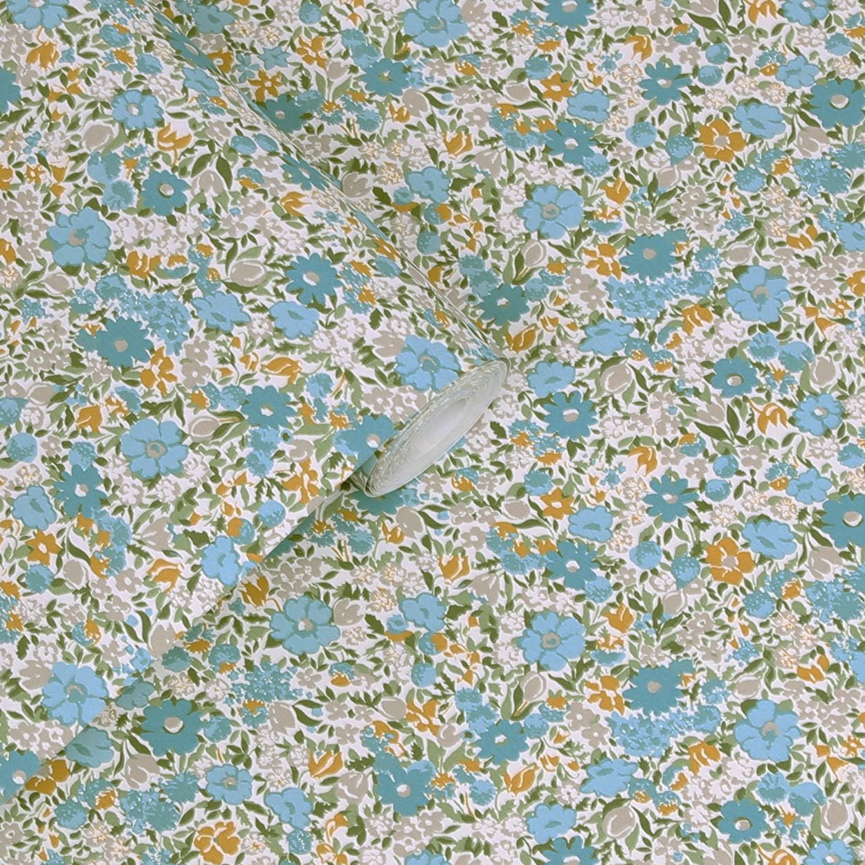 Laura Ashley Loveston Newport Blue Wallpaper