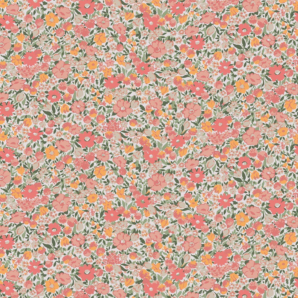 Laura Ashley Loveston Coral Pink Wallpaper