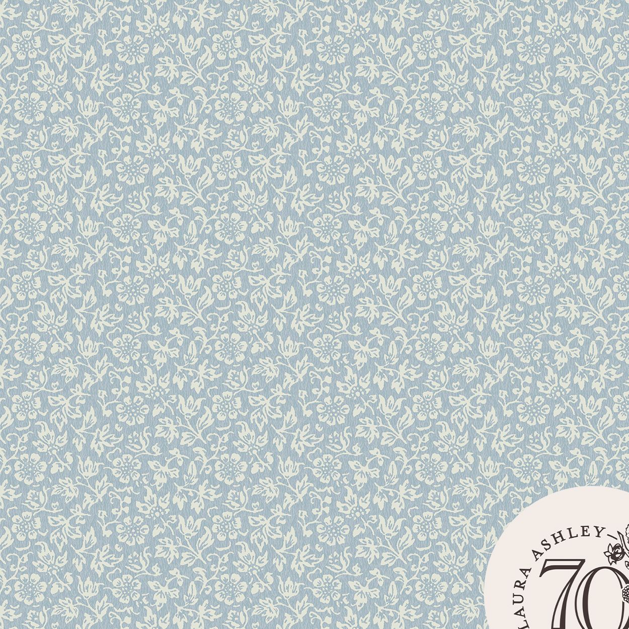 Laura Ashley Sweet Alyssum Pale Seaspray Blue Wallpaper