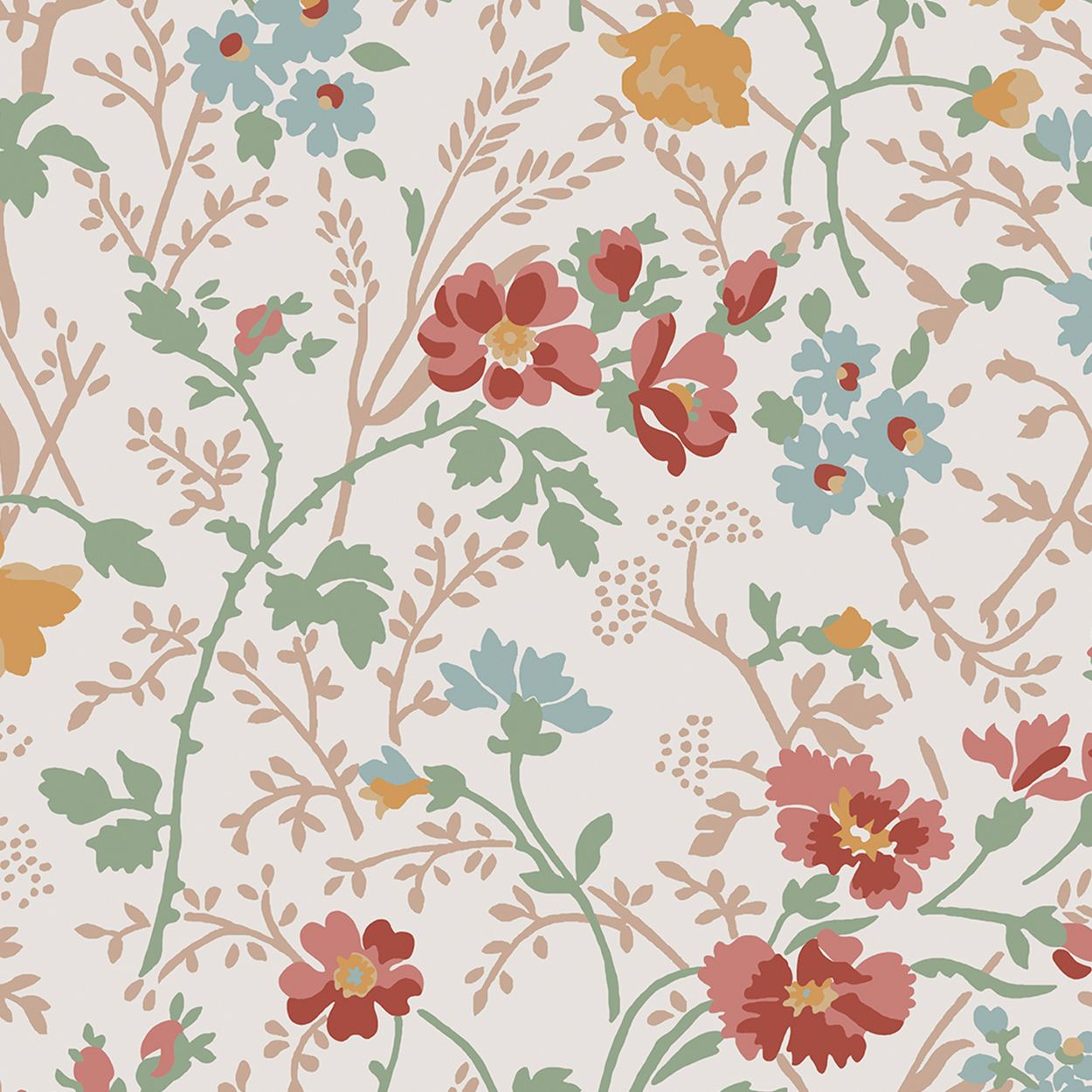 Laura Ashley Shropshire Posy Antique Pink Wallpaper