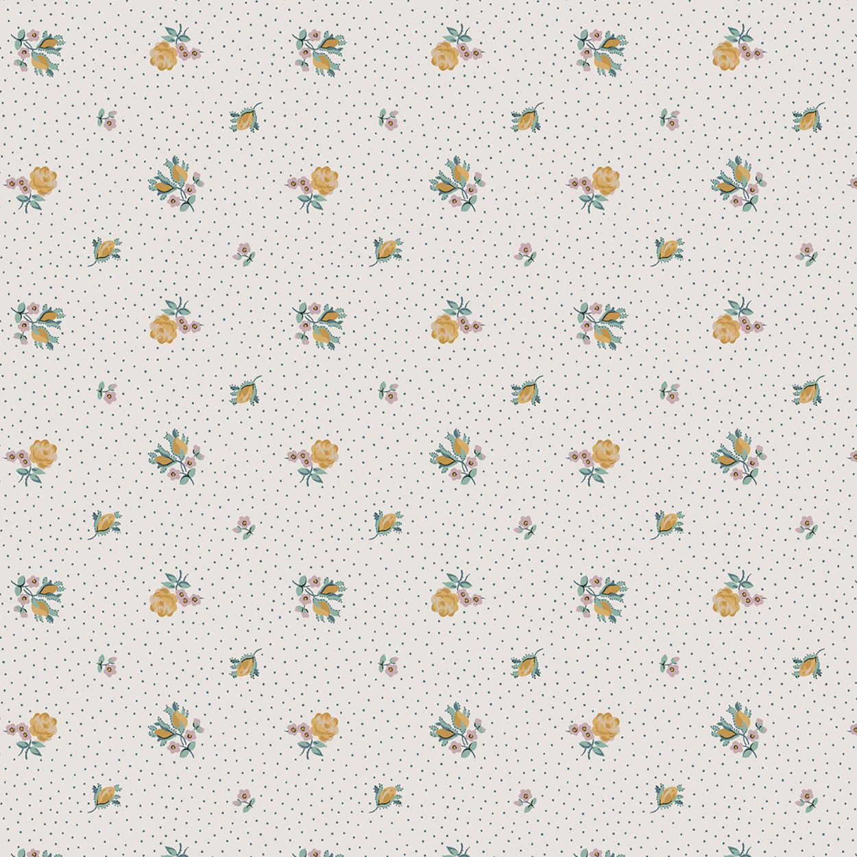 Laura Ashley Claudias Friend Pale Ochre Yellow Wallpaper