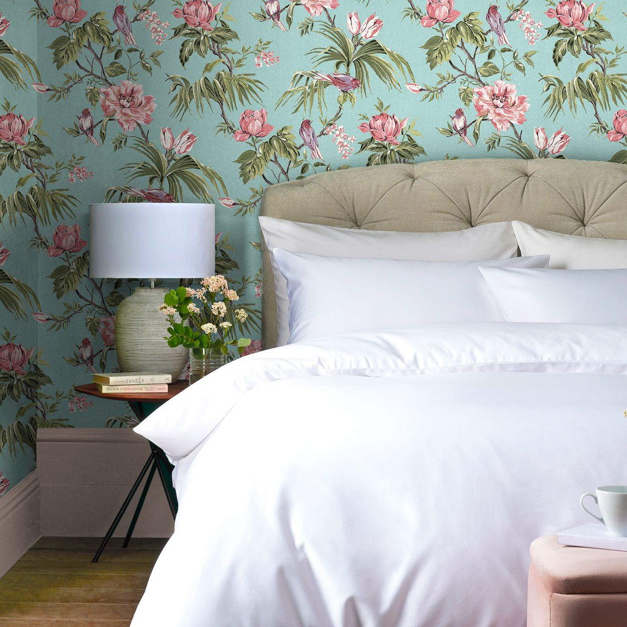 Next Moon & Stars Pastel Wallpaper