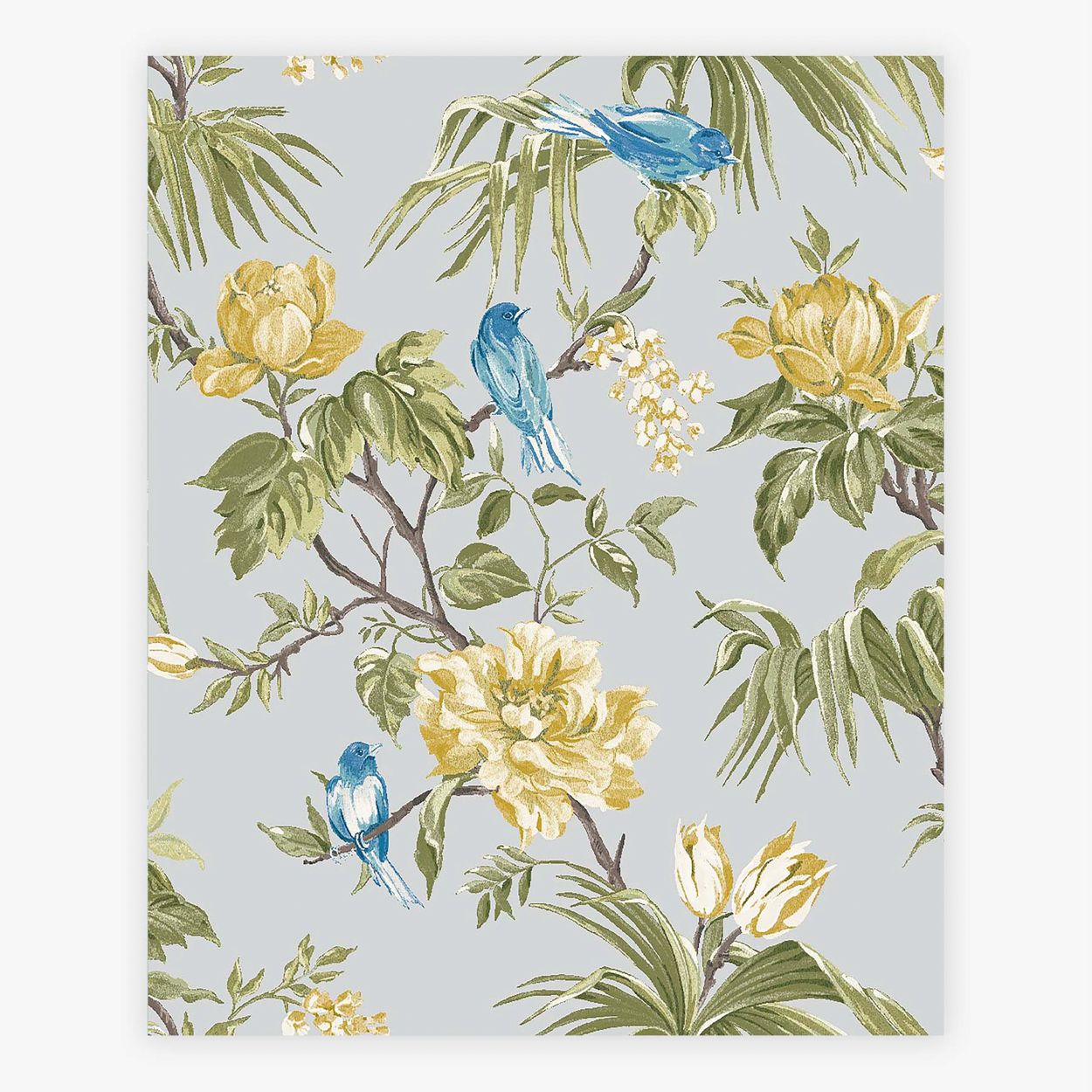 Next Birds and Blooms Grey Wallpaper