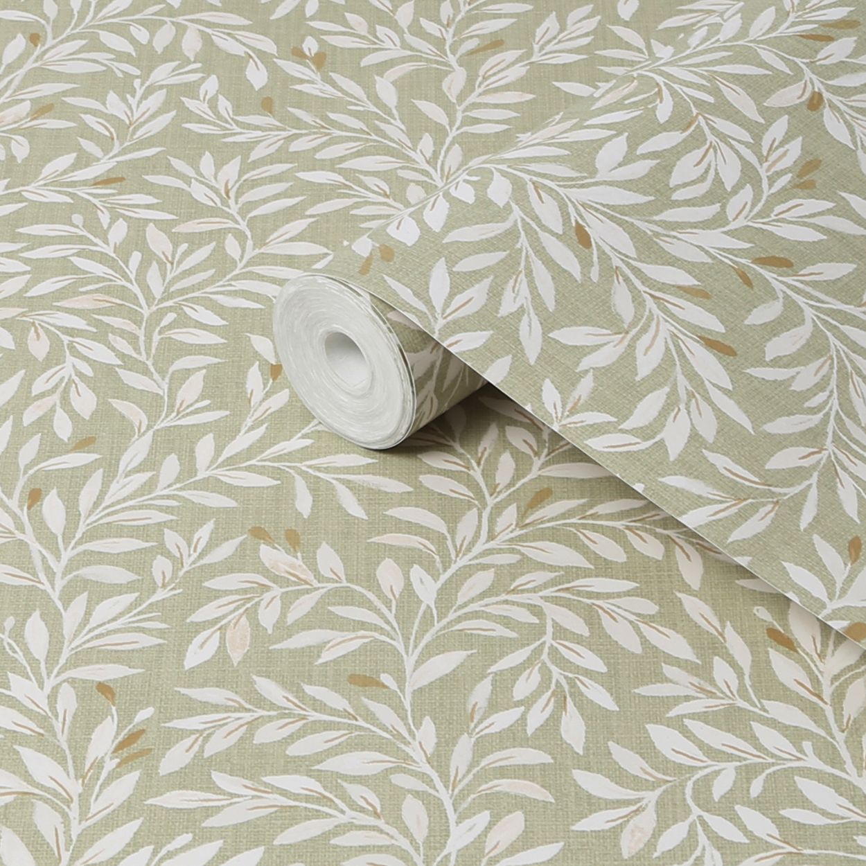 Next Ditsy Leaf Green Wallpaper