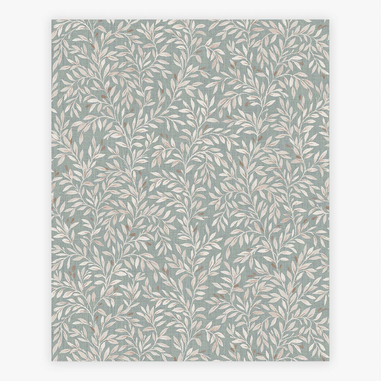 Next Ditsy Leaf Duck Egg Wallpaper