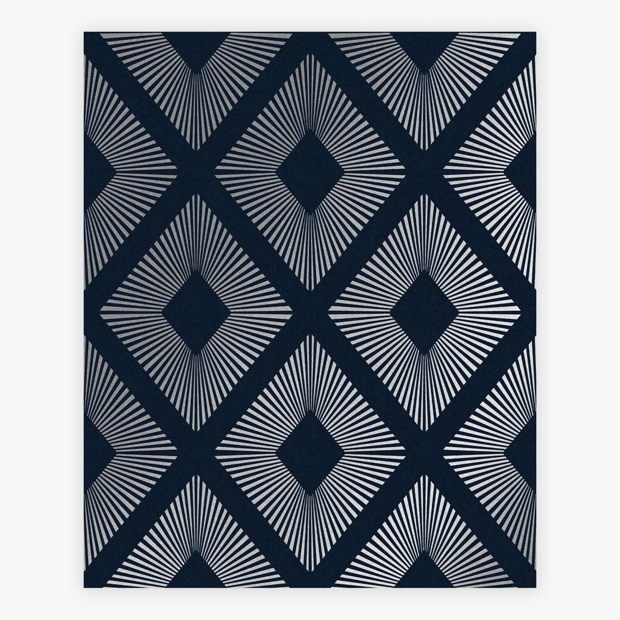 Next Deco Triangle Navy Wallpaper