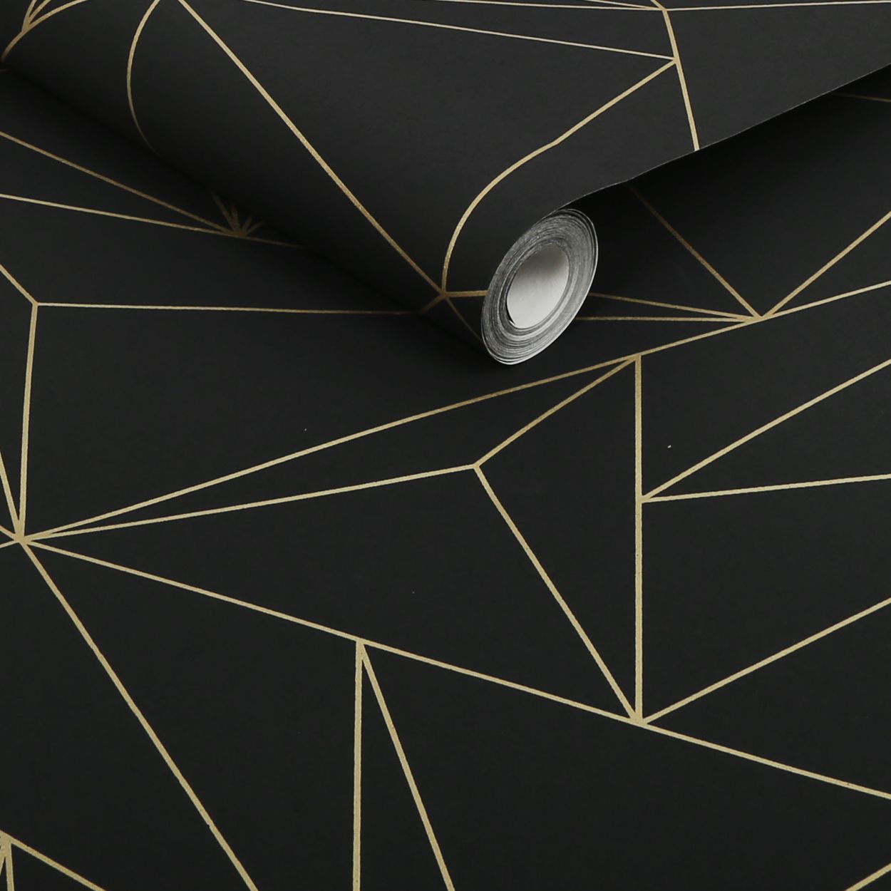 Next Scatter Geo Black Wallpaper