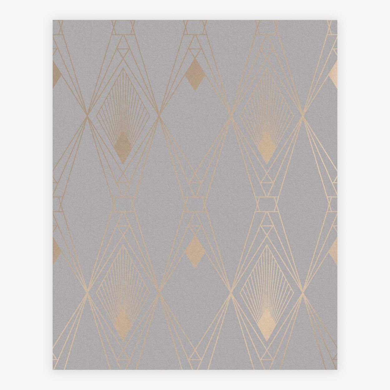 Next Deco Geometric Grey Wallpaper