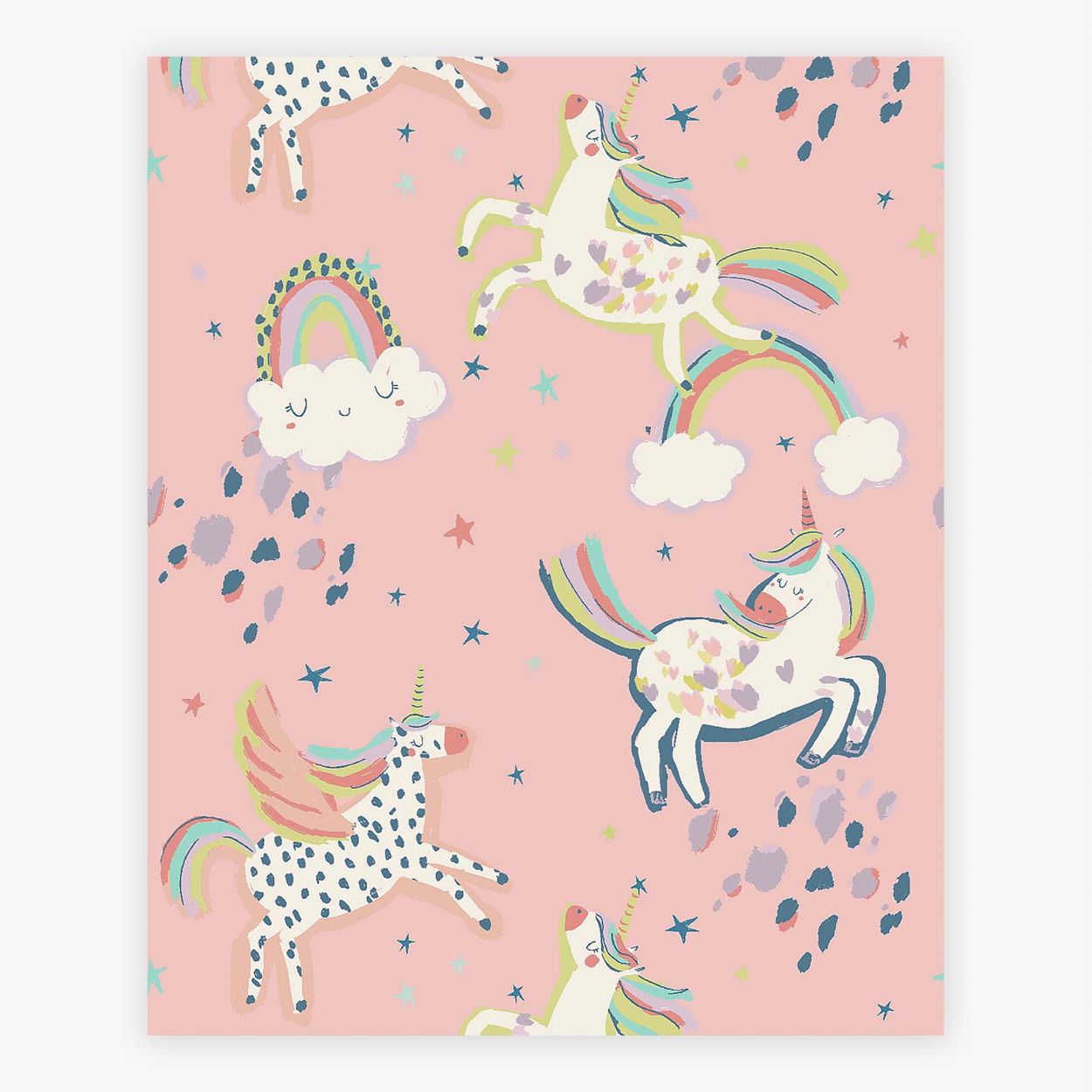 Next Party Unicorn Pink Wallpaper